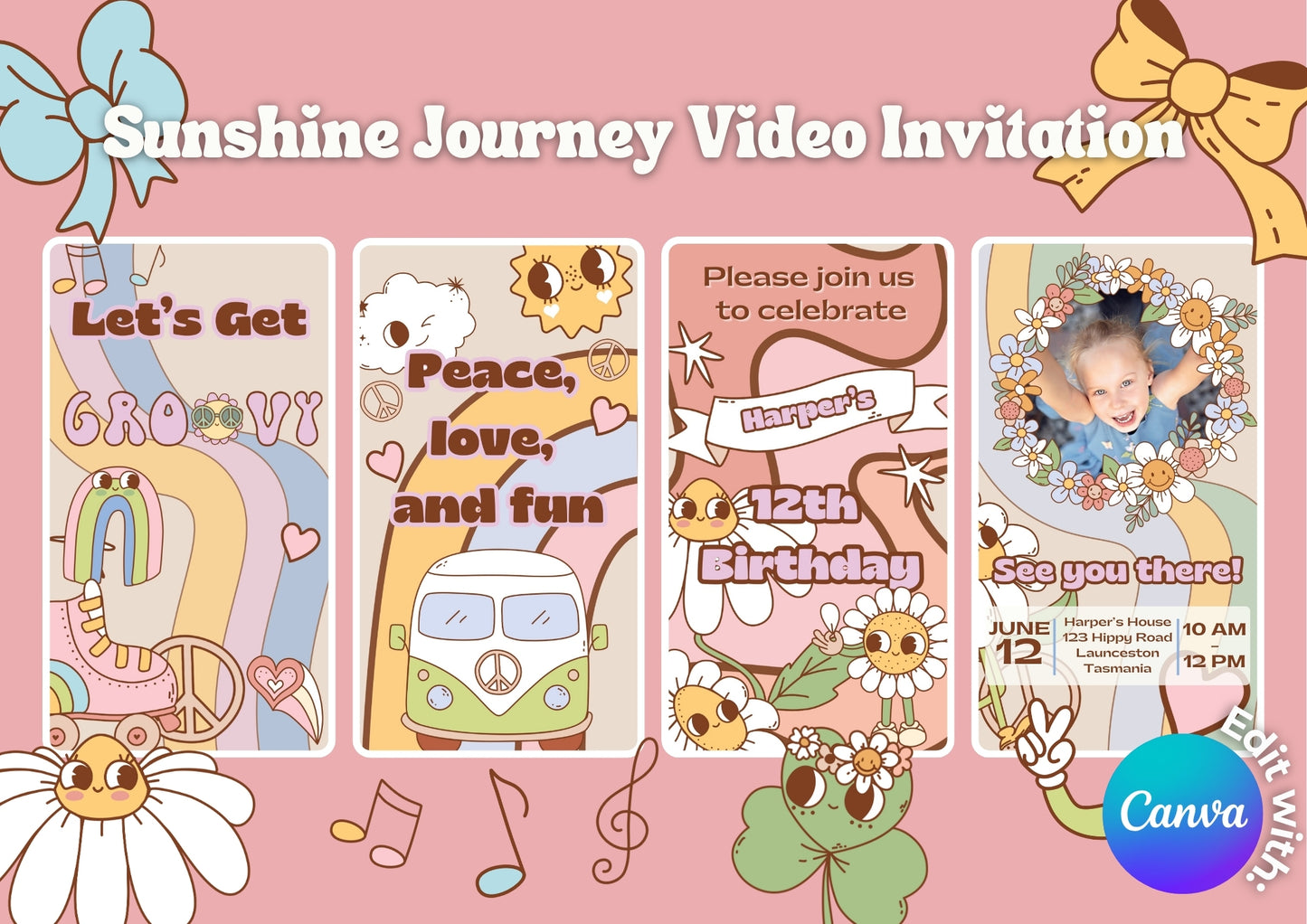 Sunshine Journey Video Invitation - Download