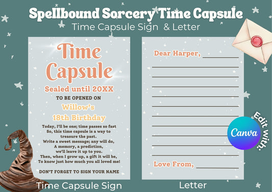 Spellbound Sorcery Editable Time Capsule - Digital Download