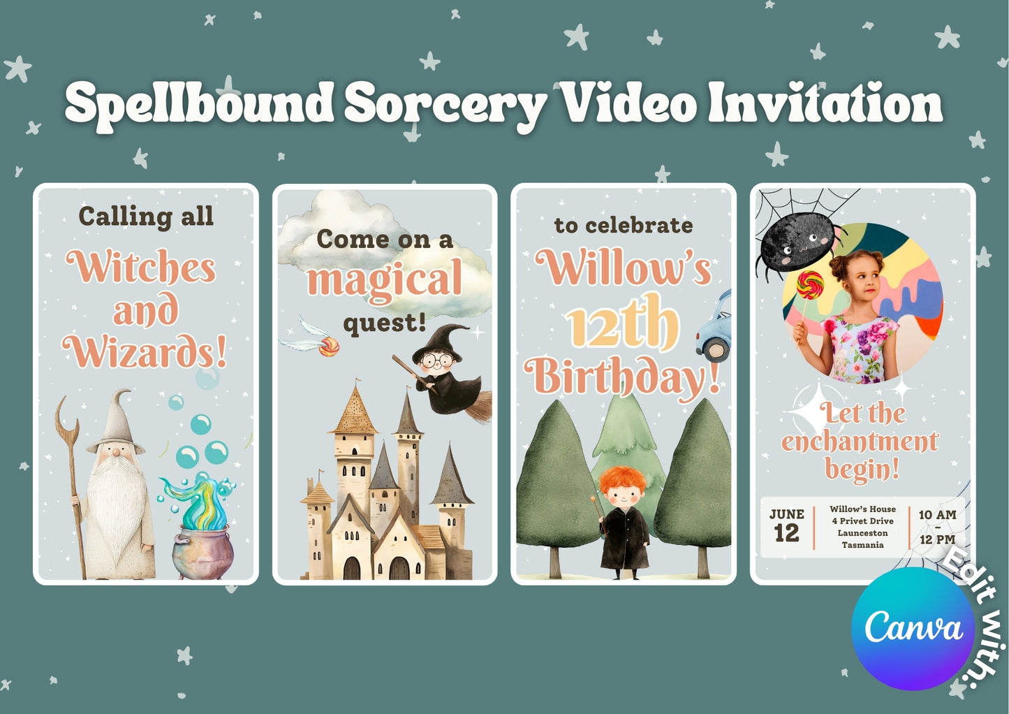 Spellbound Sorcery Video Invitation - Download