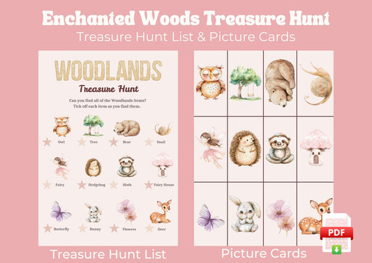 Enchanted Woods Treasure Hunt - Digital Download