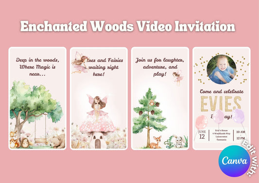 Enchanted Woods Video Invitation - Download