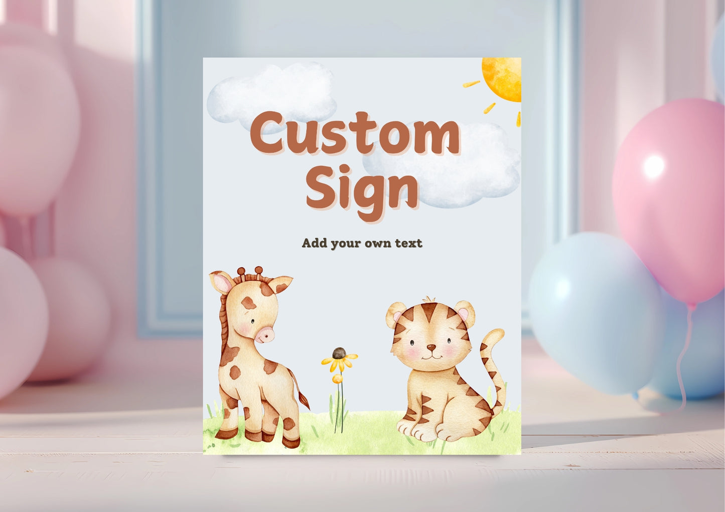 Wild Expedition Editable Custom Sign - Digital Download