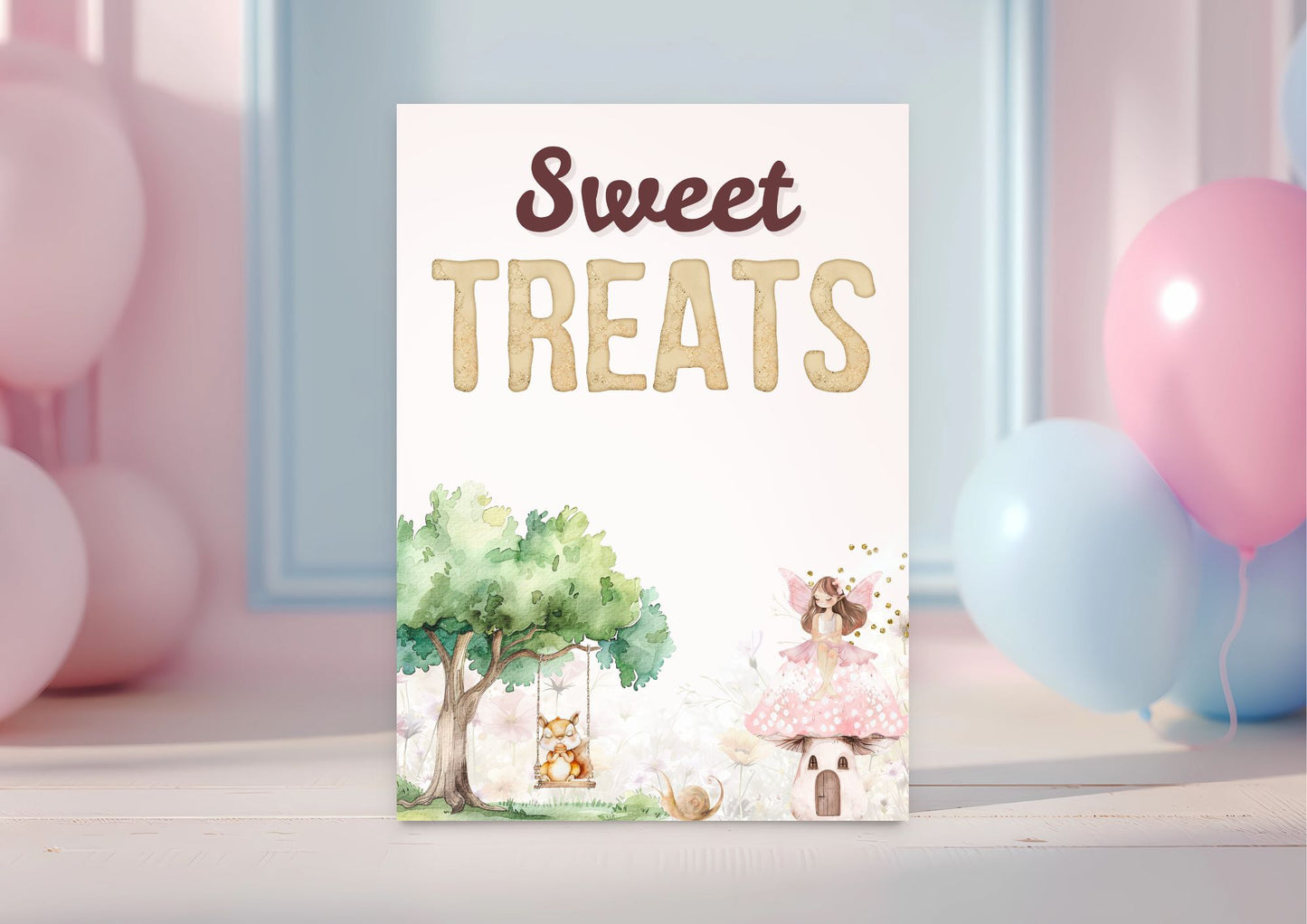 Enchanted Woods - Sweet Treats Sign - Digital Download