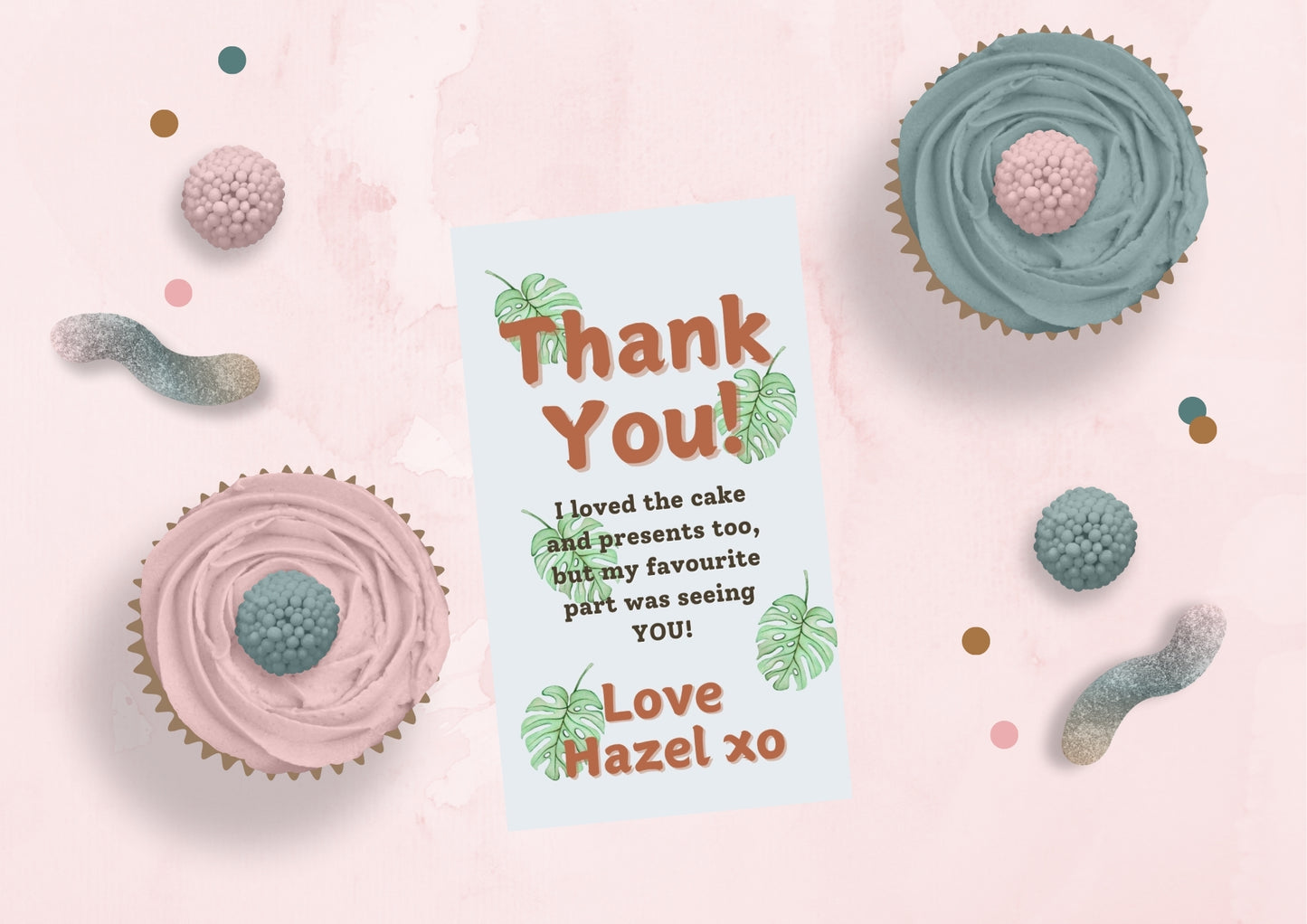 Wild Expedition Editable Thank you Card - Digital Download