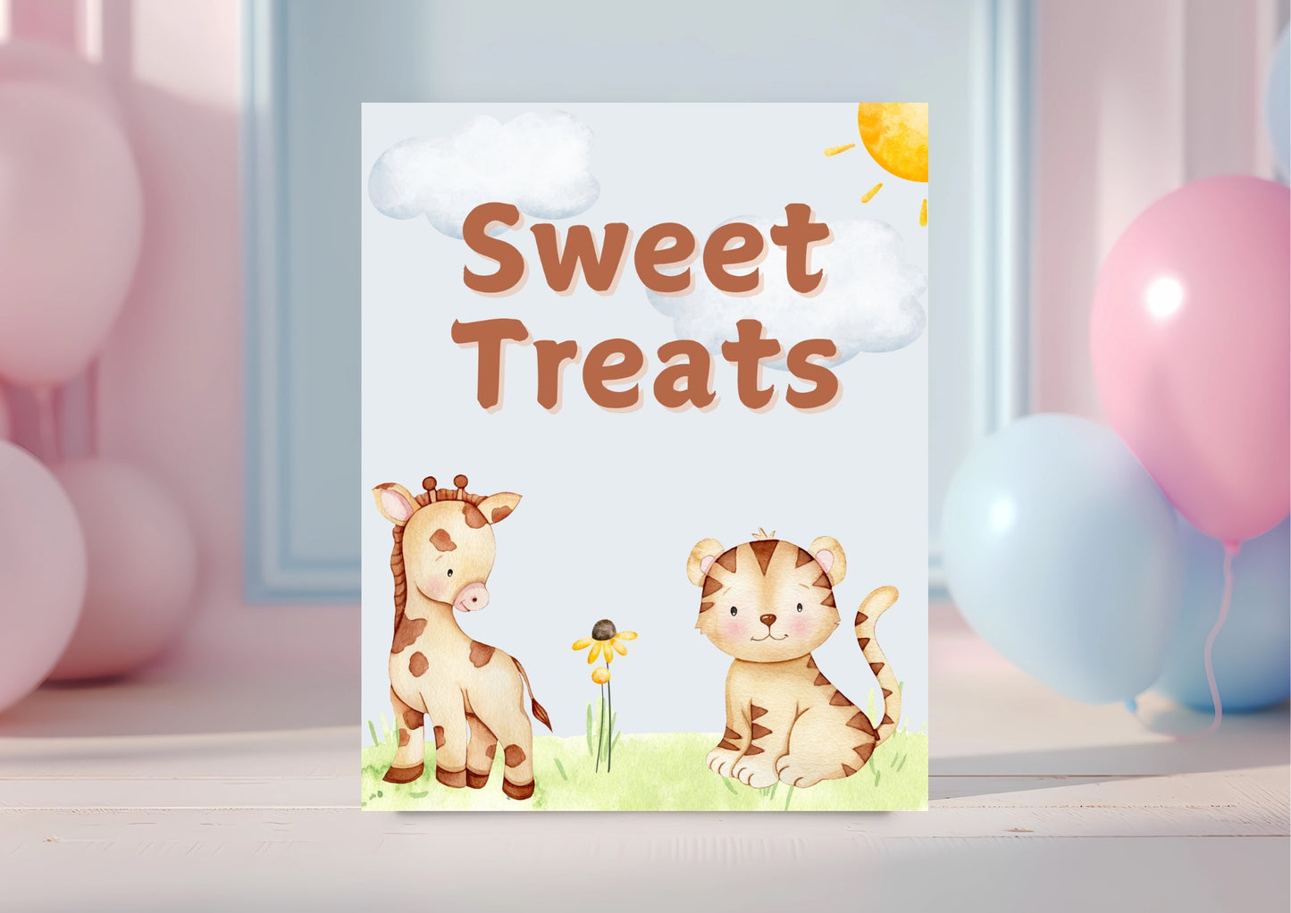 Wild Expedition - Sweet Treats Sign - Digital Download