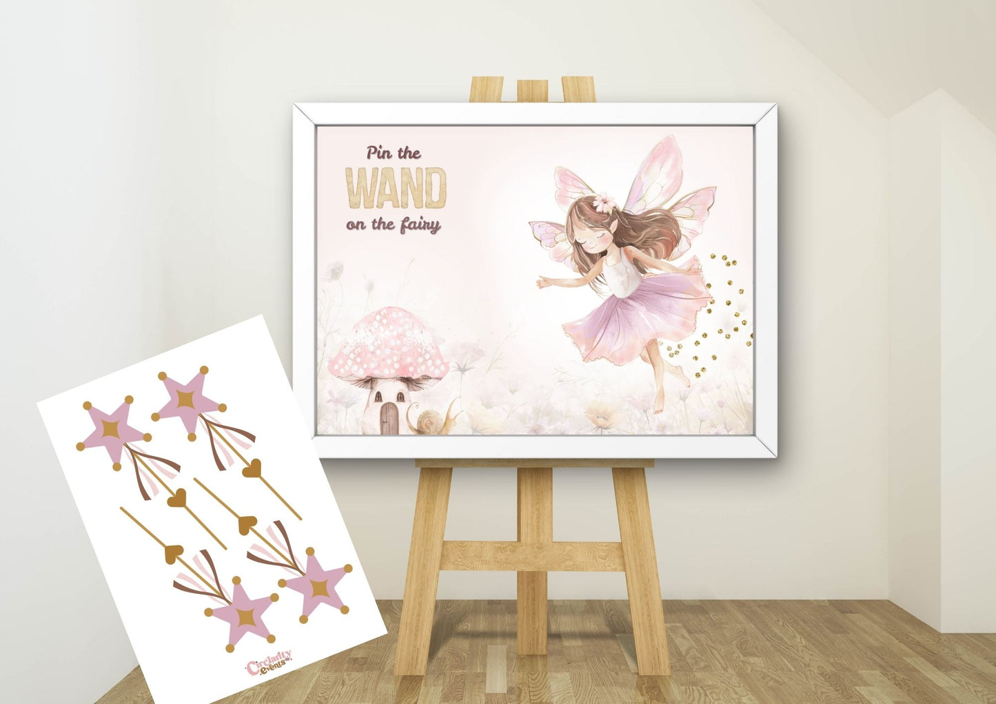 Enchanted Woods - Pin the Wand on the Fairy - Digital Download