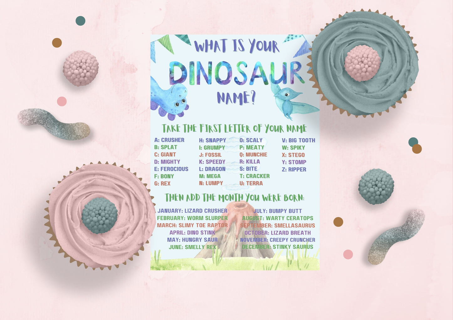 Dino Roar - What is your Dinosaur Name? - Digital Download