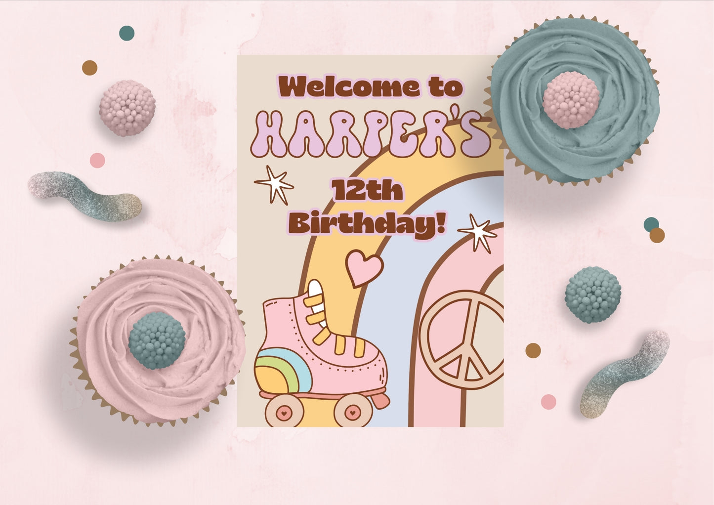 Sunshine Journey Editable Welcome Sign - Digital Download