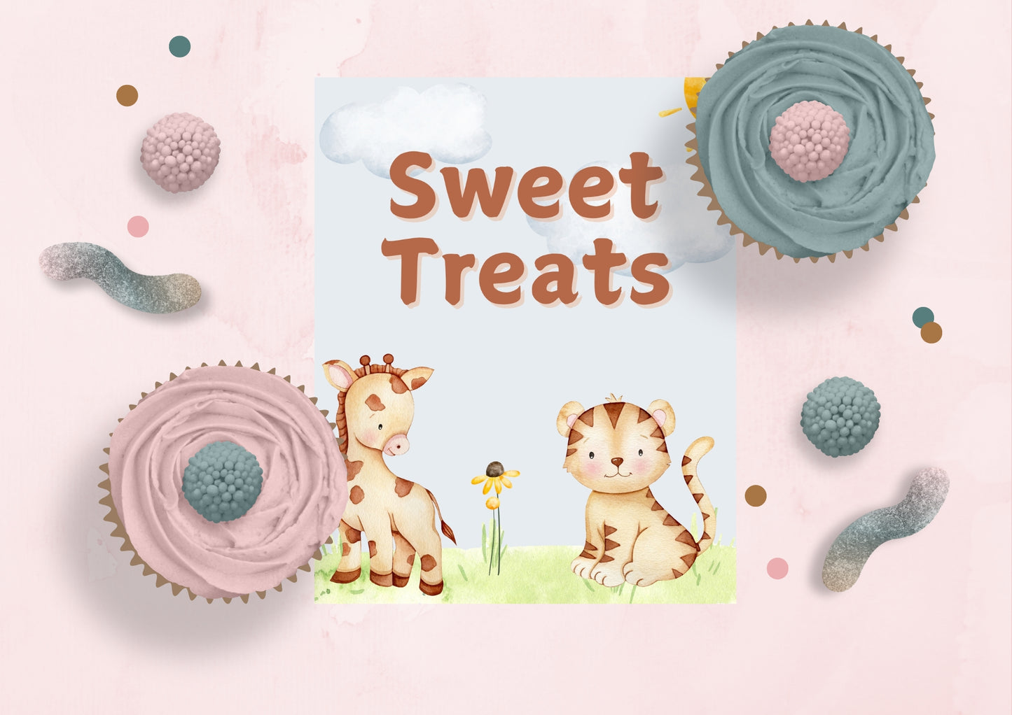 Wild Expedition - Sweet Treats Sign - Digital Download