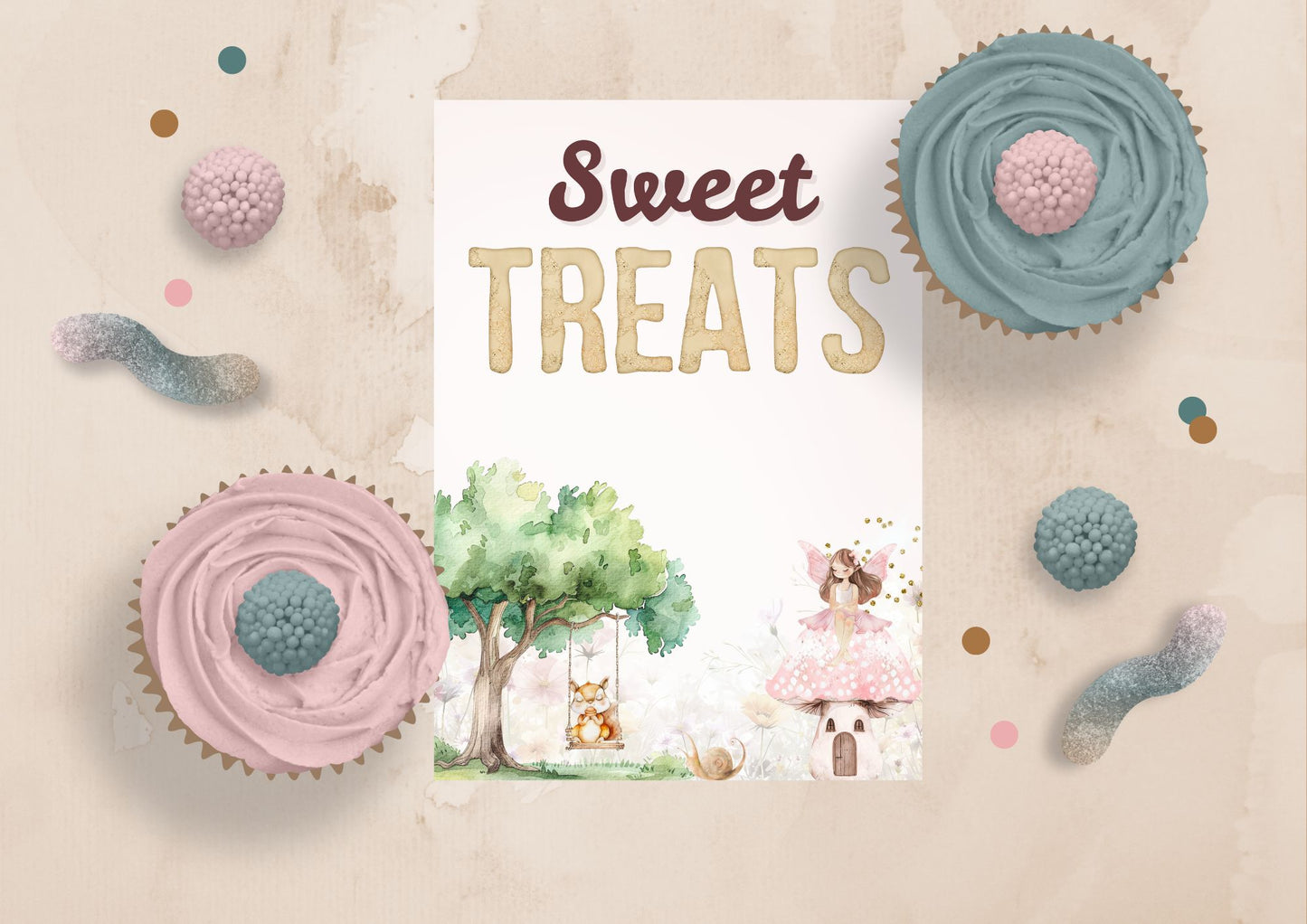 Enchanted Woods - Sweet Treats Sign - Digital Download