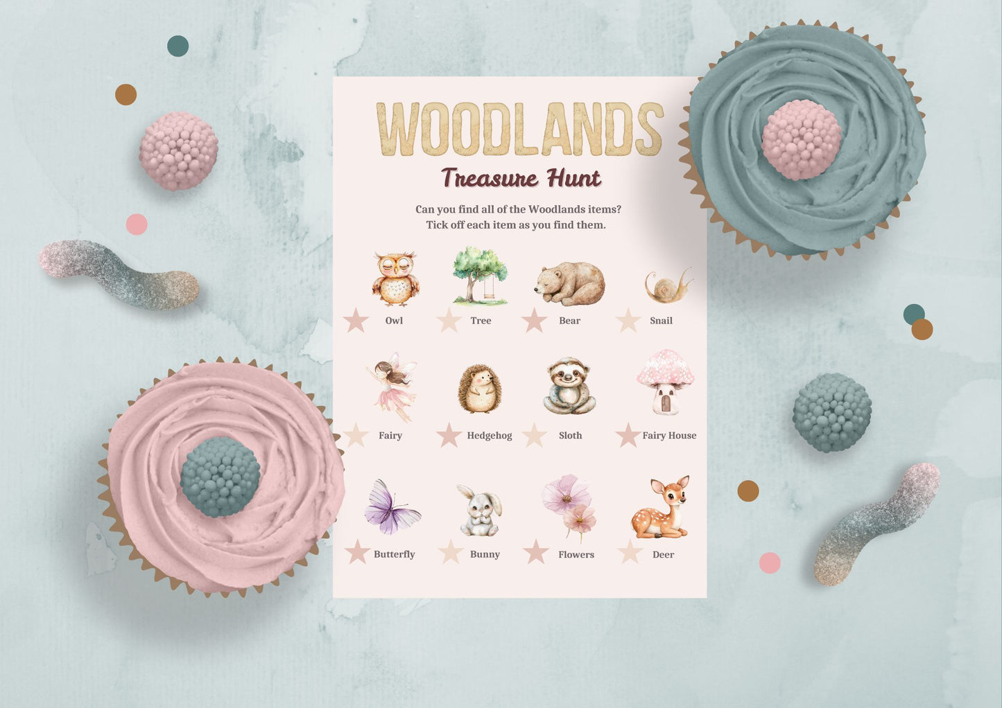 Enchanted Woods Treasure Hunt - Digital Download