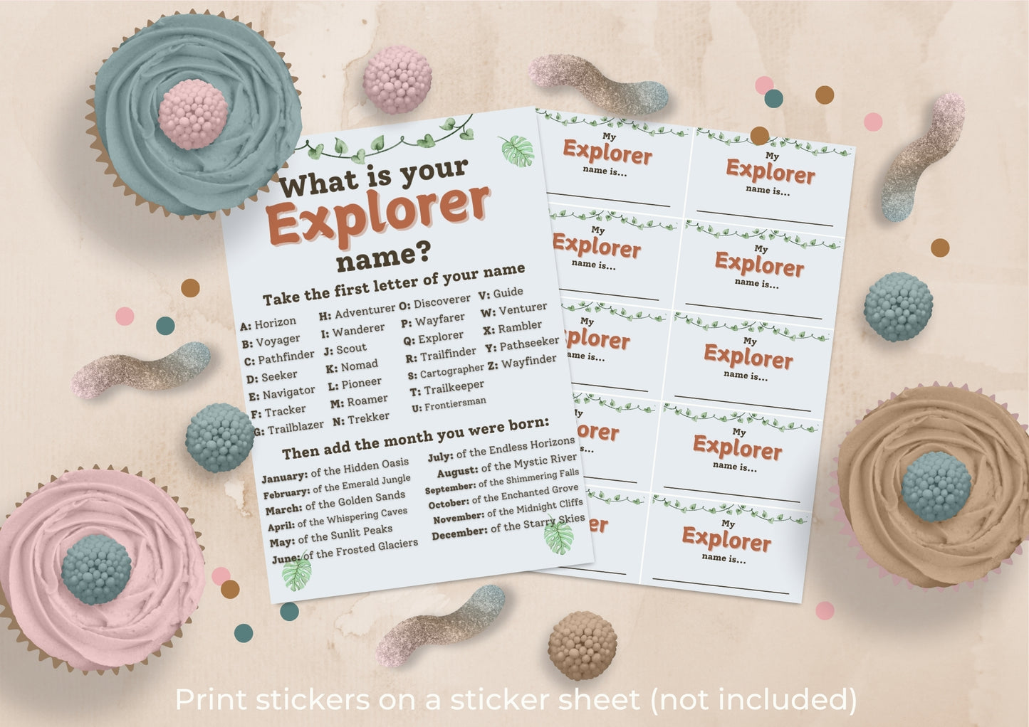 Wild Expedition - What is your Explorer Name? - Digital Download