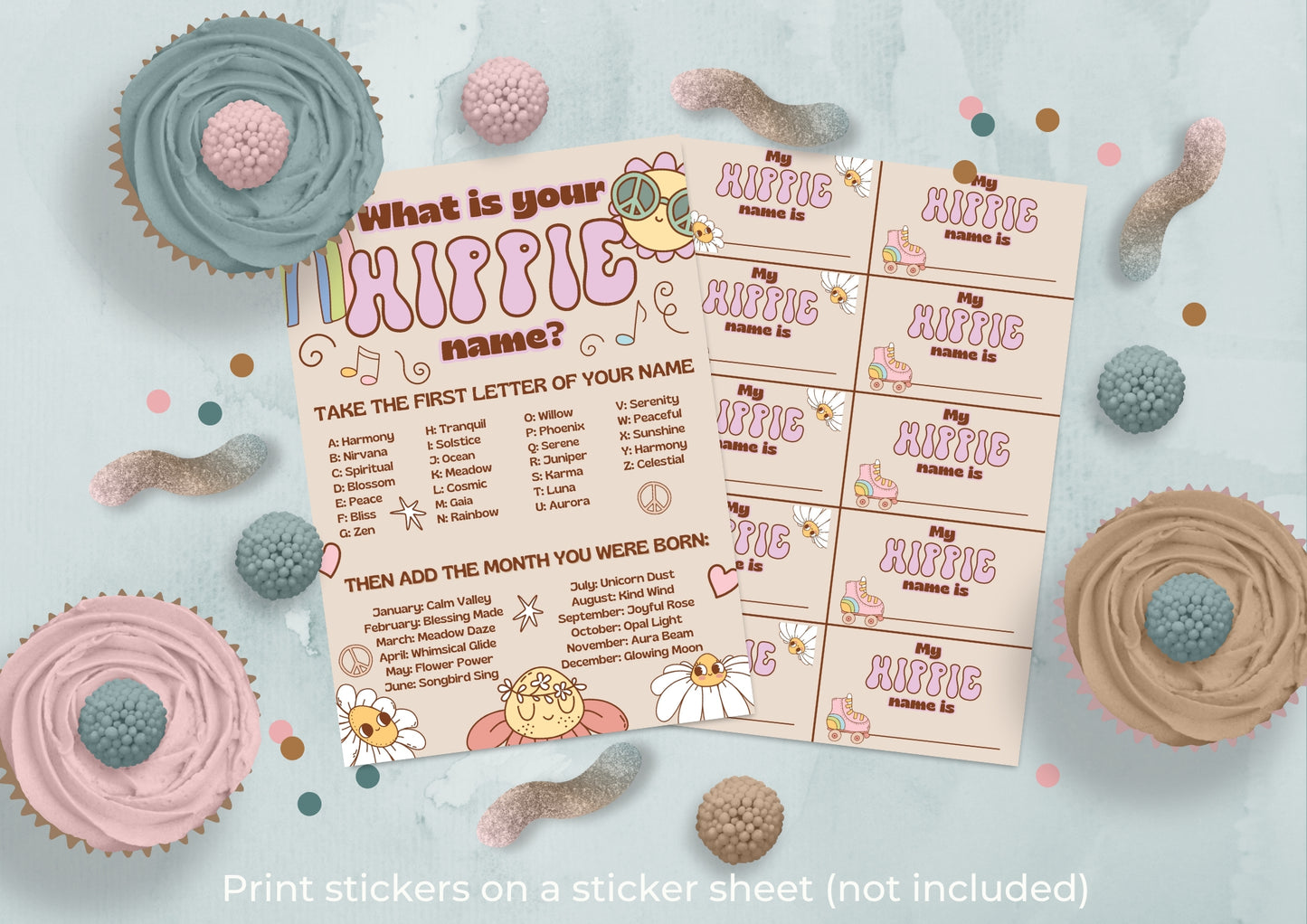 Sunshine Journey - What is your Hippy Name? - Digital Download