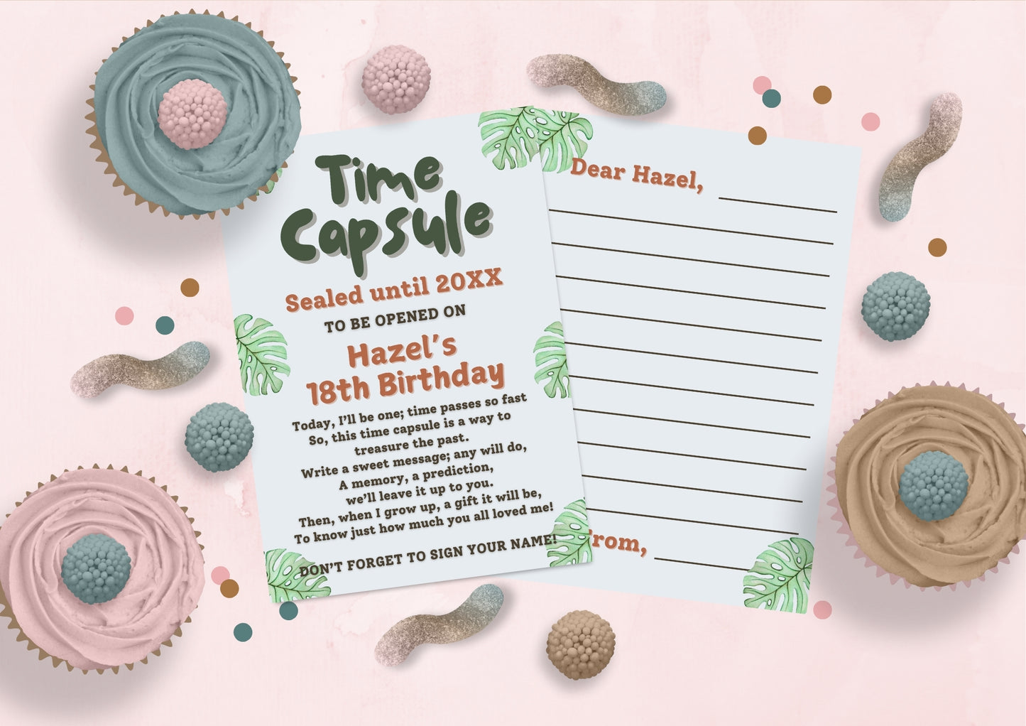 Wild Expedition Editable Time Capsule - Digital Download