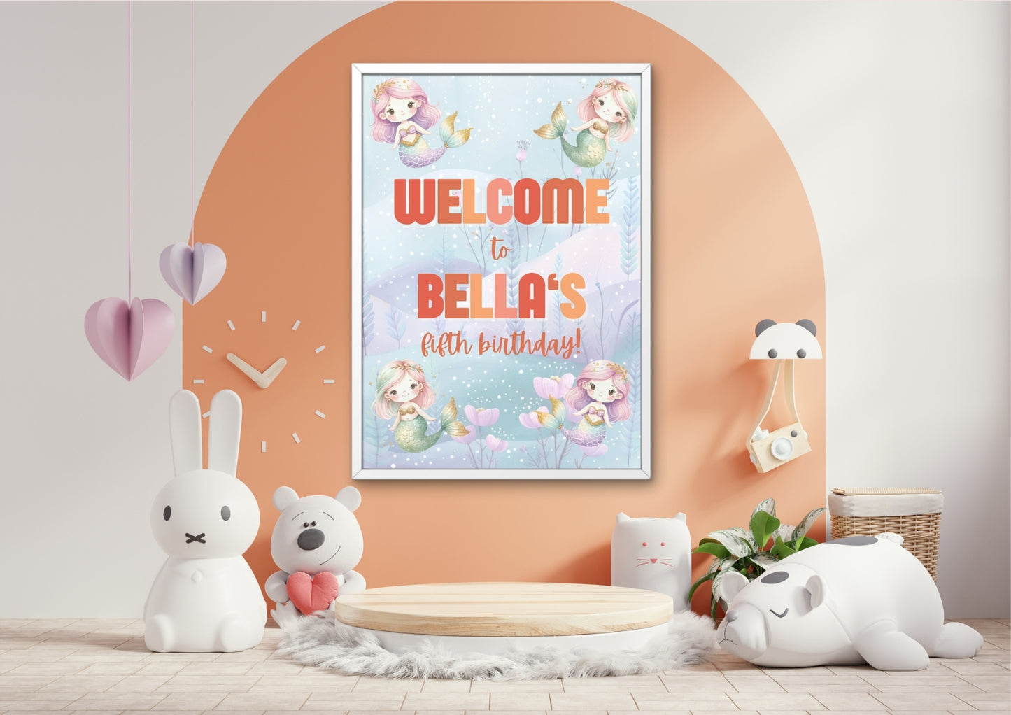 Sea Splash Editable Welcome Sign - Digital Download