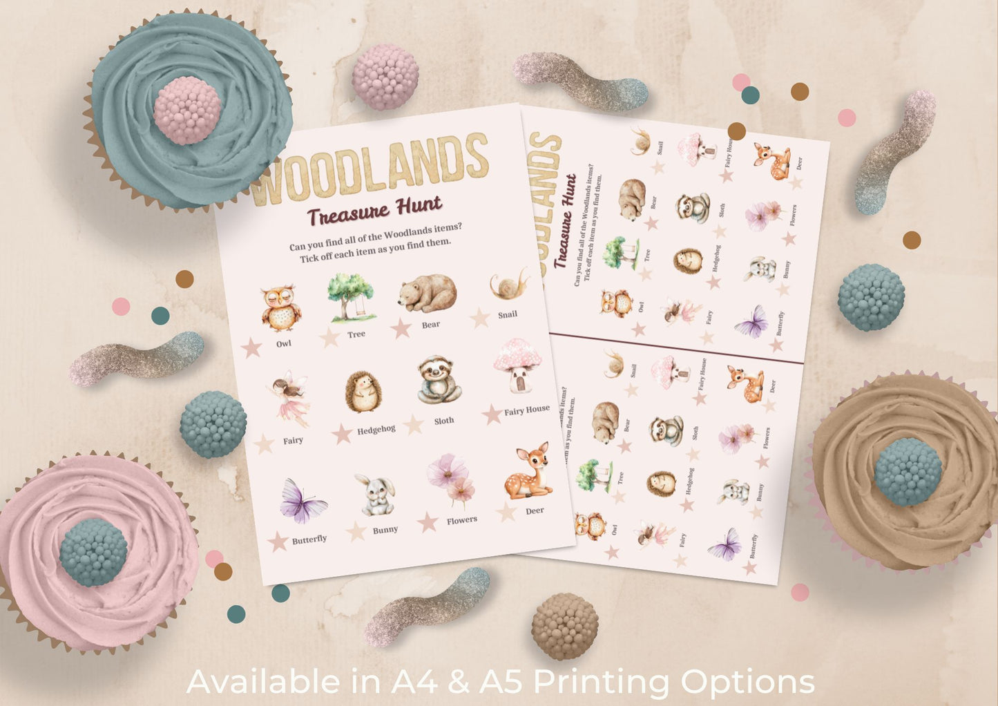 Enchanted Woods Treasure Hunt - Digital Download