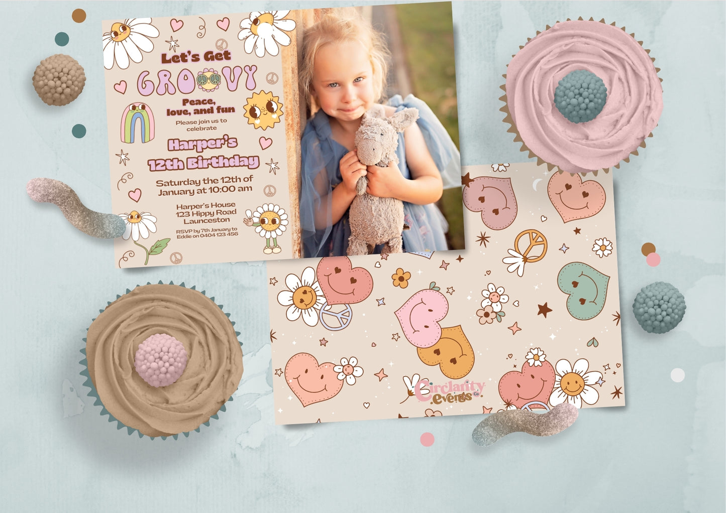 Sunshine Journey Invitation with Photo - Digital Download