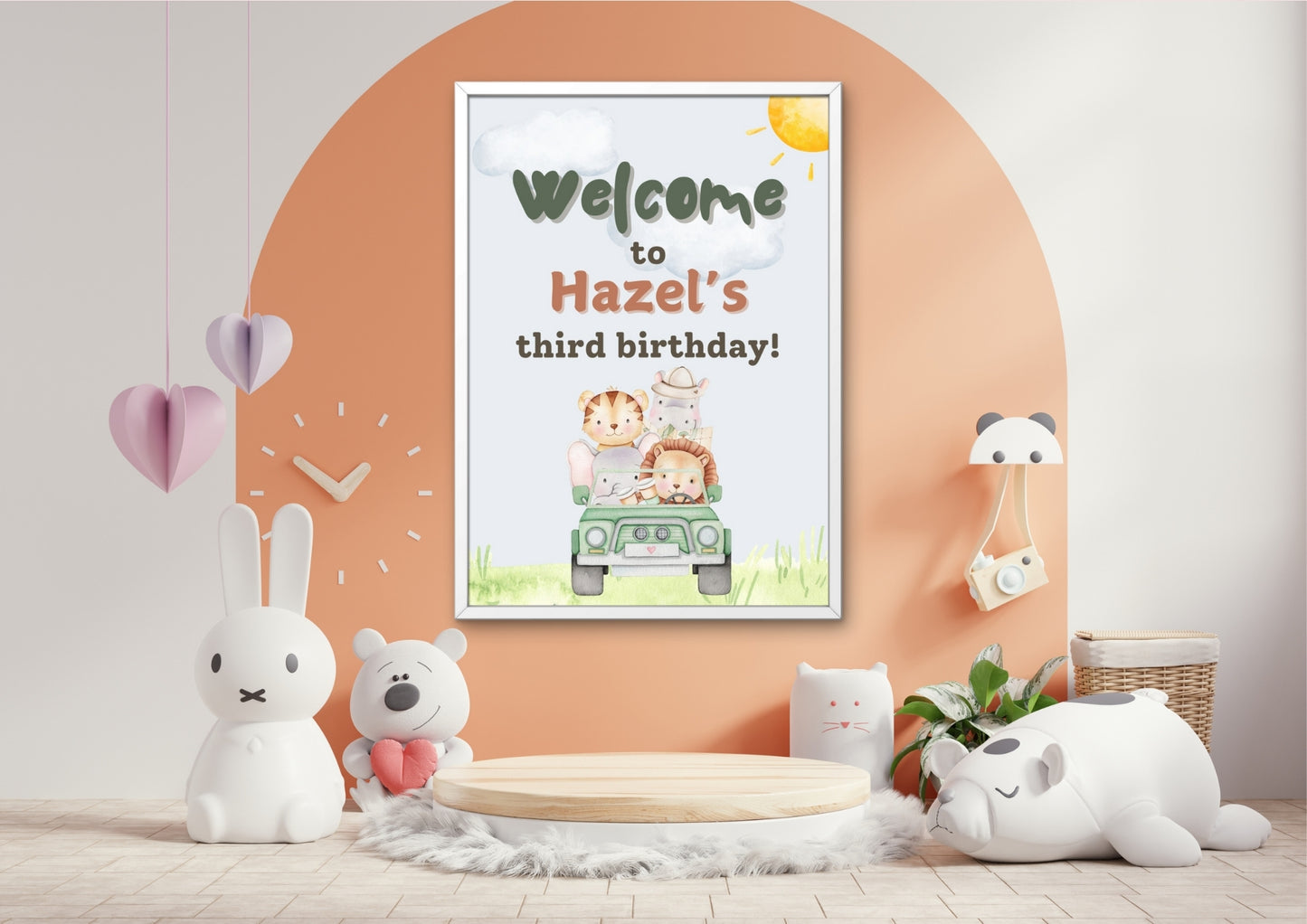 Wild Expedition Editable Welcome Sign - Digital Download