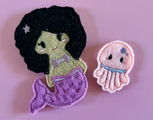 Ariella - Mermaid Feltie with Accessory