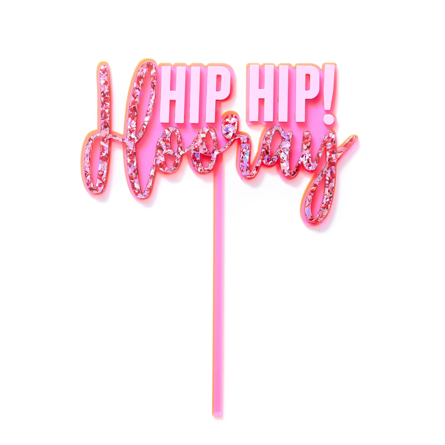 Hip Hip! Hooray Cake Topper