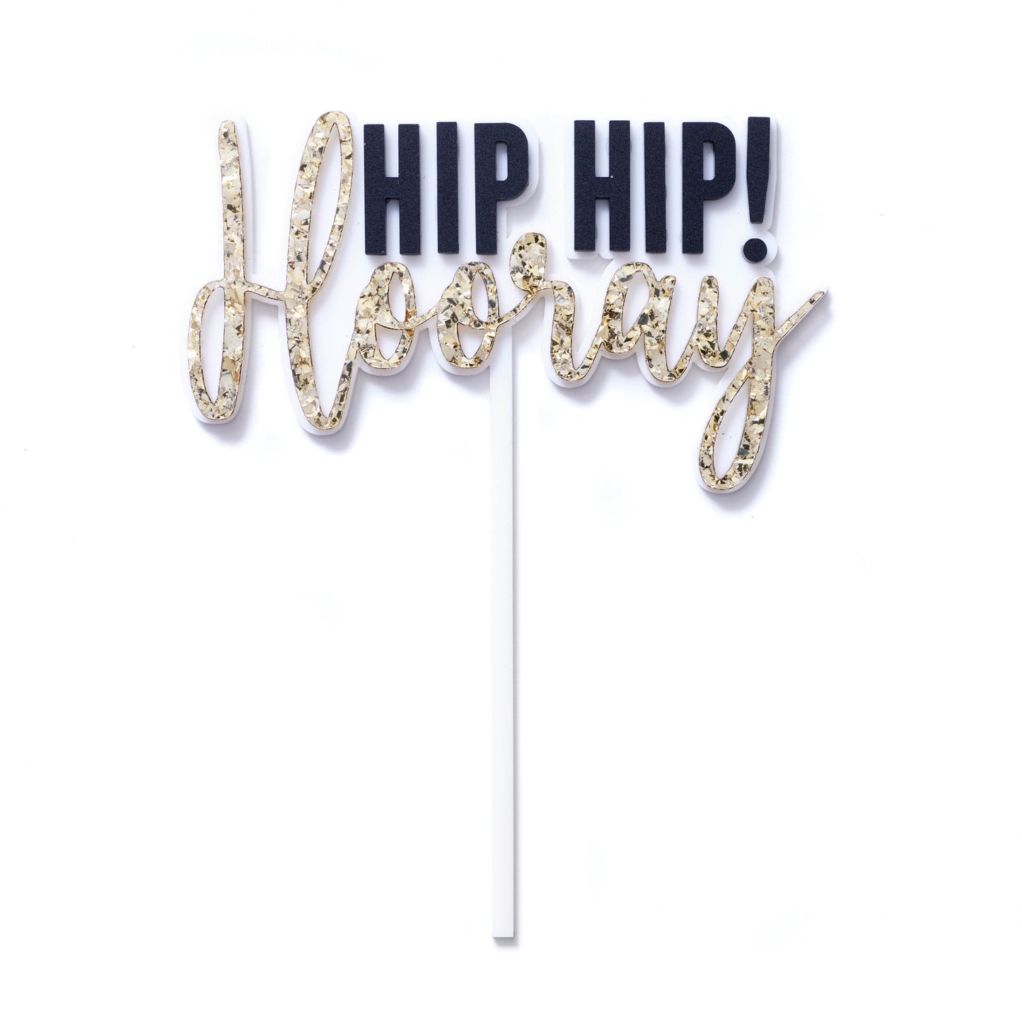 Hip Hip! Hooray Cake Topper