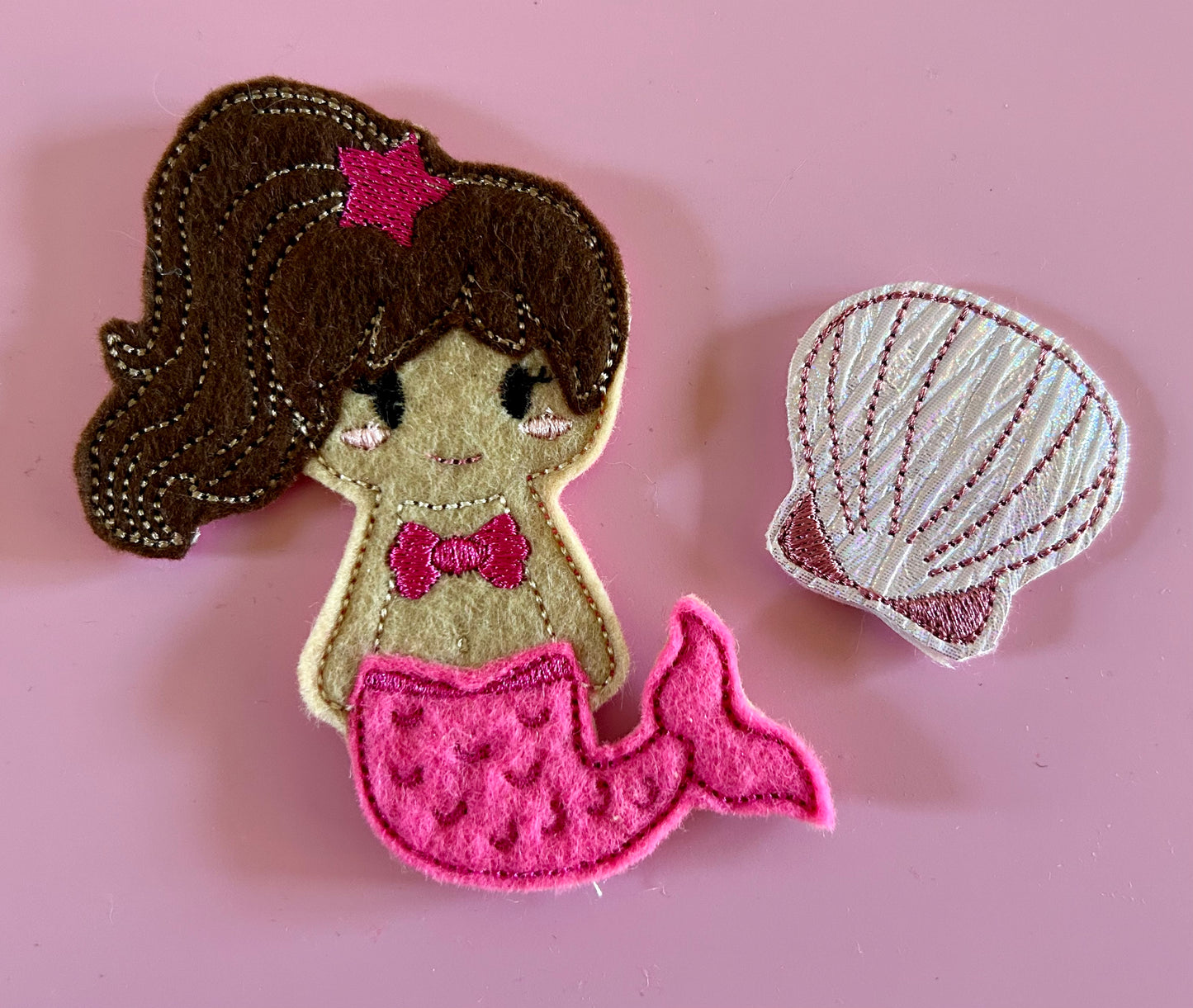 Marina - Mermaid Feltie with Accessory