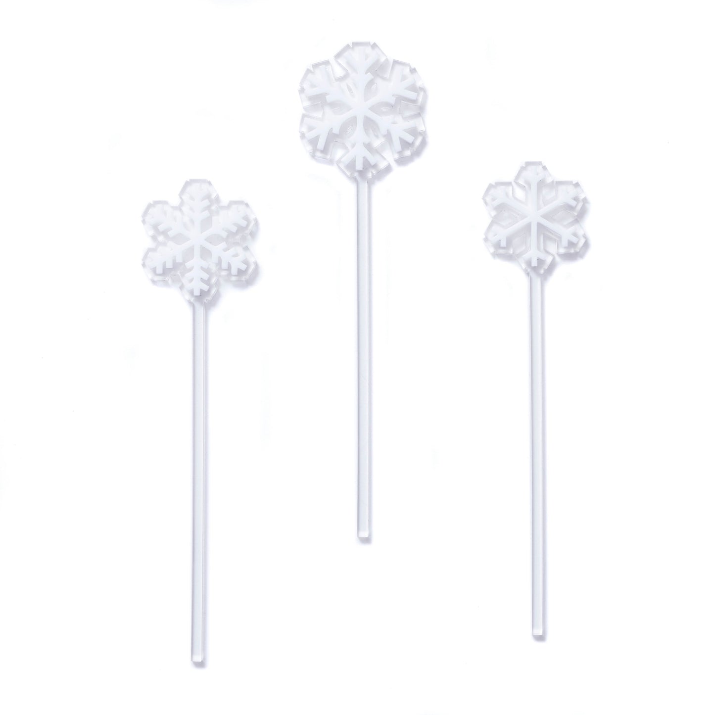 Snowflake Cake Topper Set