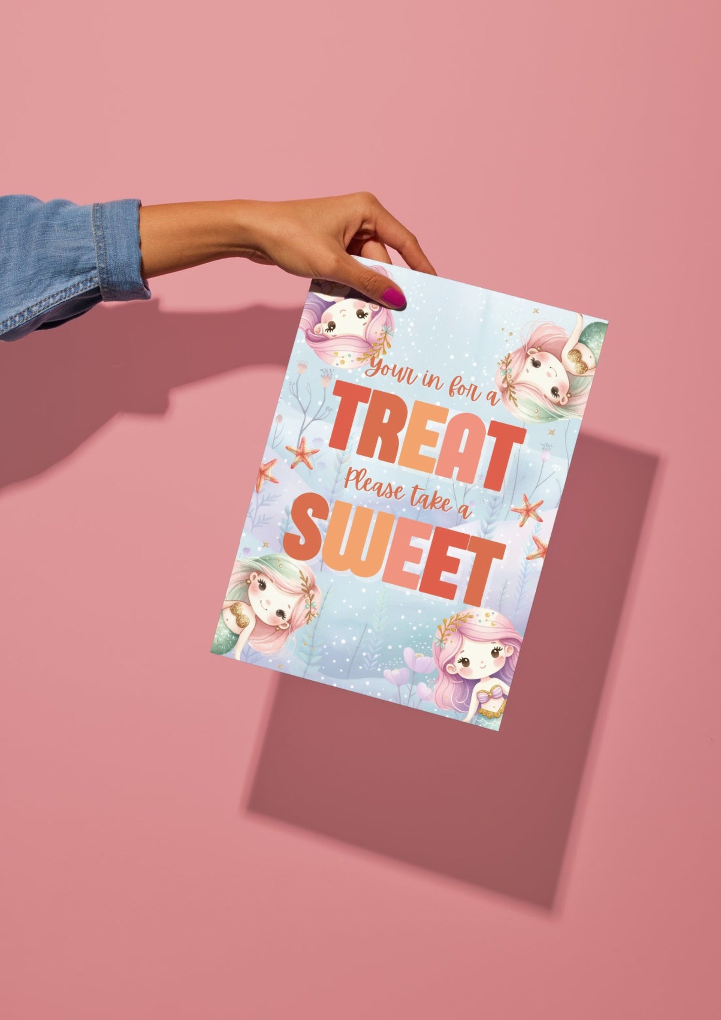 Sea Splash - Sweet Treats Sign - Digital Download