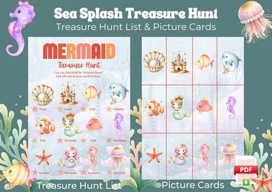 Sea Splash Treasure Hunt - Digital Download