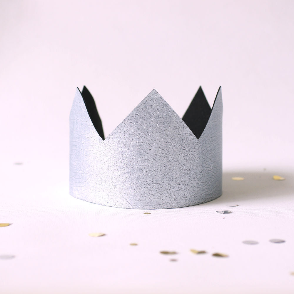 Classic Birthday Crown - FABRIC - Faux Leather